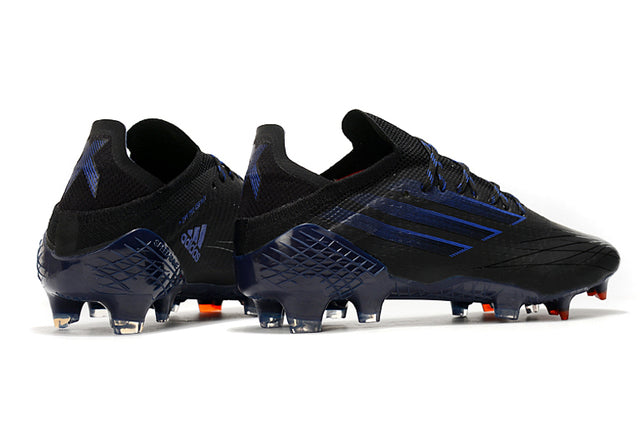 Chuteira Campo Adidas X SpeedFlow FG Black e Azul Escuro