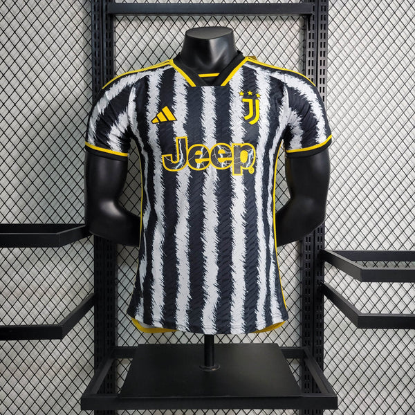 Camisa Juventus I 23/24 Preta e Branca - Adidas - Masculino Jogador