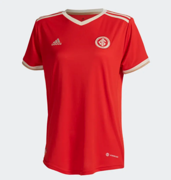 Camisa Feminina Internacional I 22/23 Adidas - Vermelha