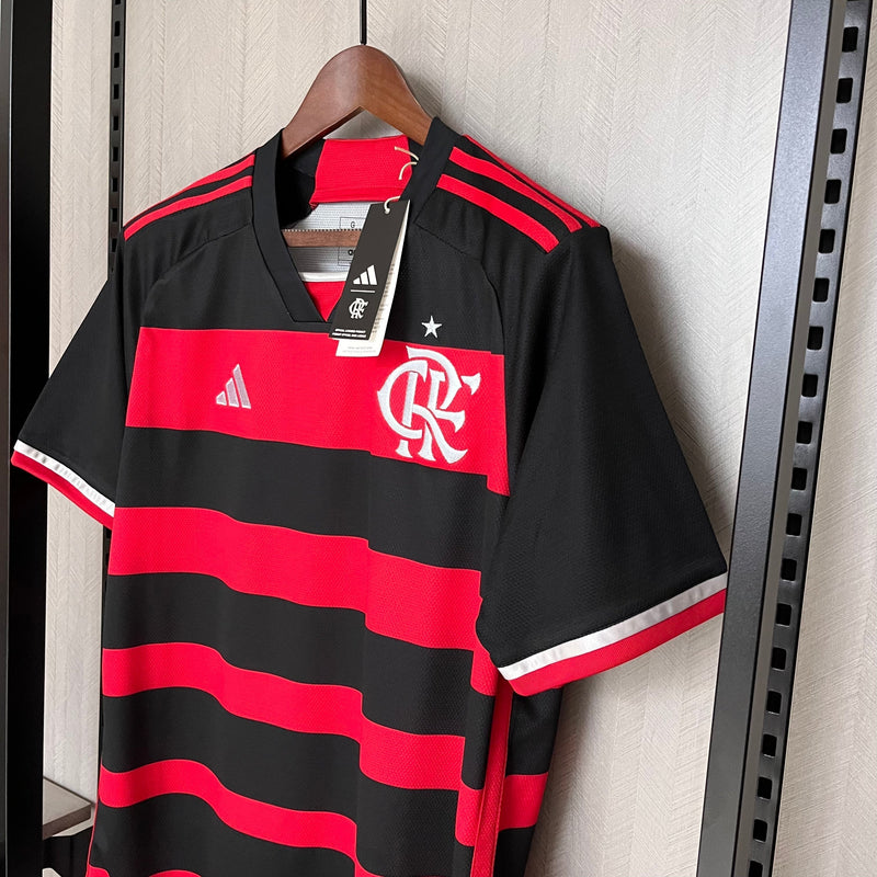 Camisa Flamengo I 24/25 - Adidas - Vermelho e Preto