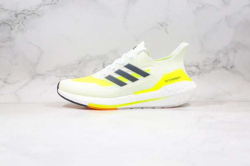 Adidas Ultra Boost 21 Solar Yellow White