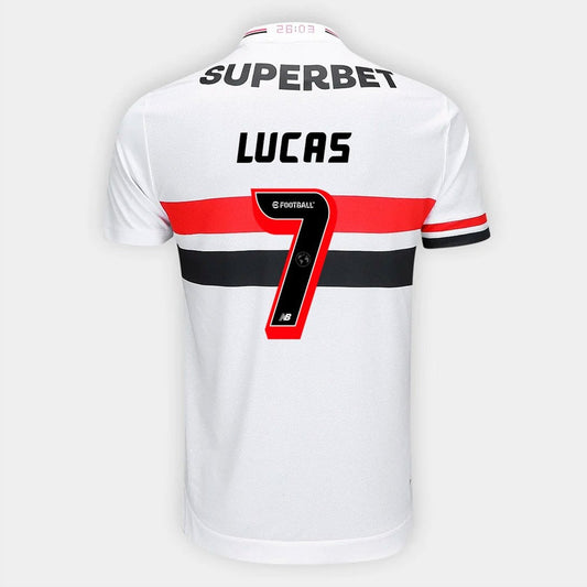 Camisa São Paulo 2025/26 I LUCAS N° 7