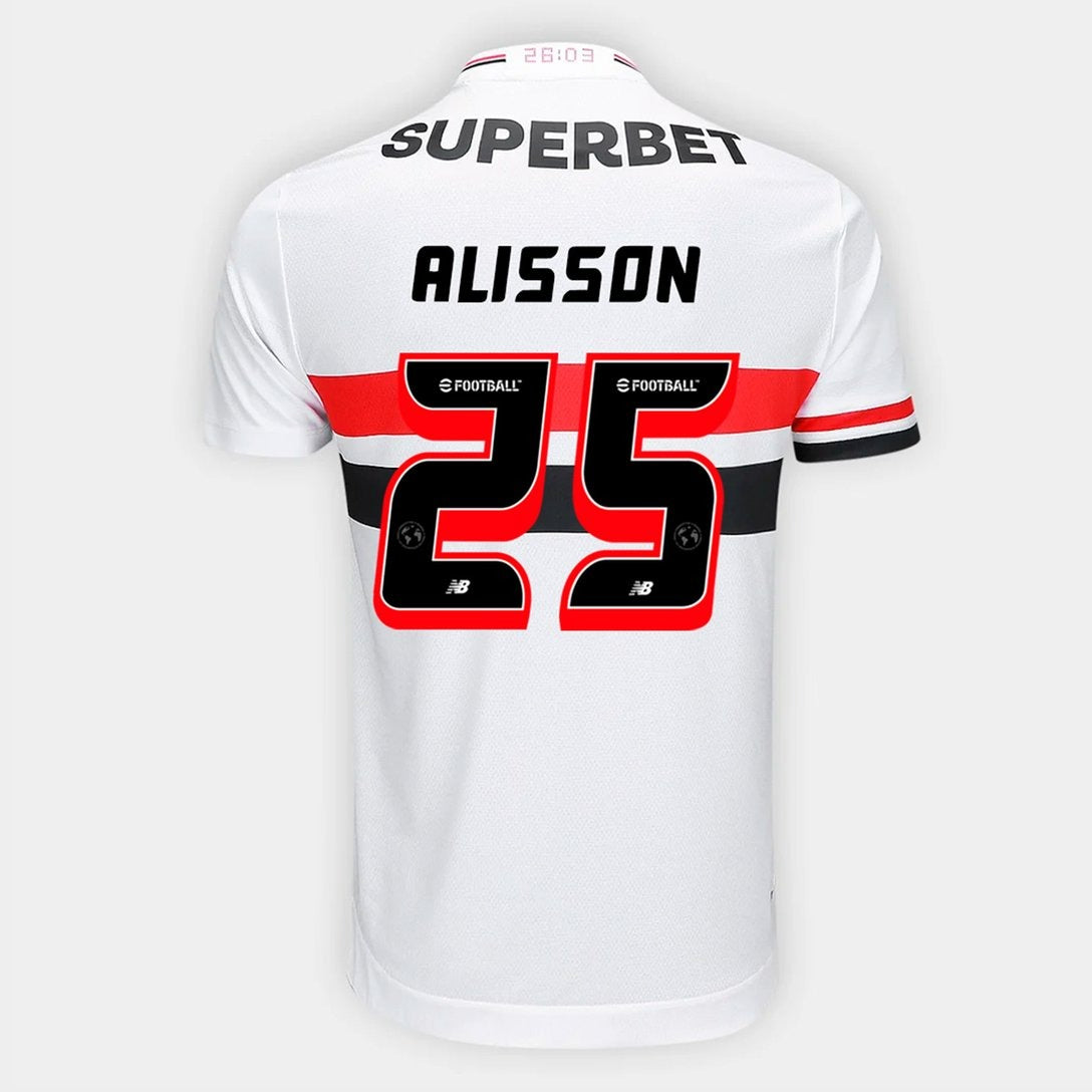 Camisa São Paulo 2025/26 I ALISSON N° 25