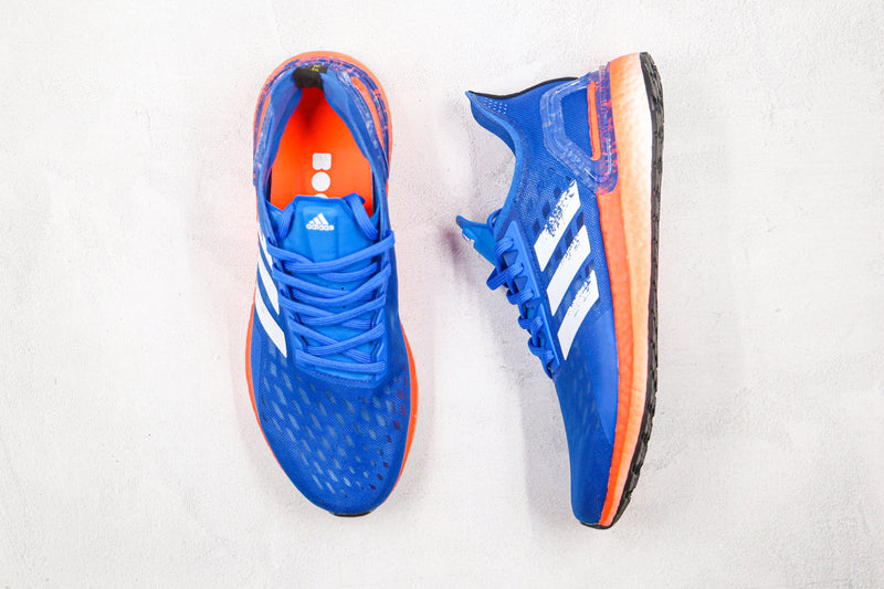 Adidas Ultra Boost PB Glory Blue White Solar Red