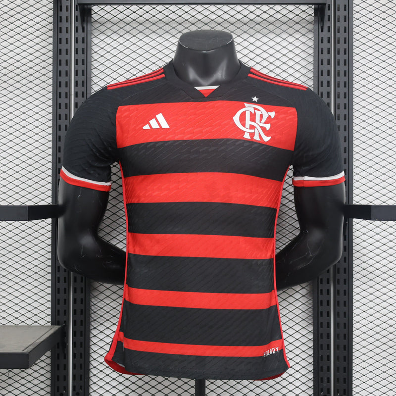 Camisa Flamengo I 24/25 - Vermelha e Preta - Adidas - Masculino Jogador