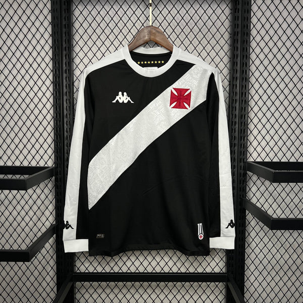 Camisa Manga Longa Vasco I 24/25 - Kappa - Preto