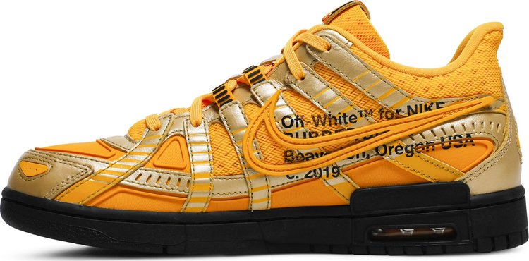 Off-White x Air Rubber Dunk 'University Gold'