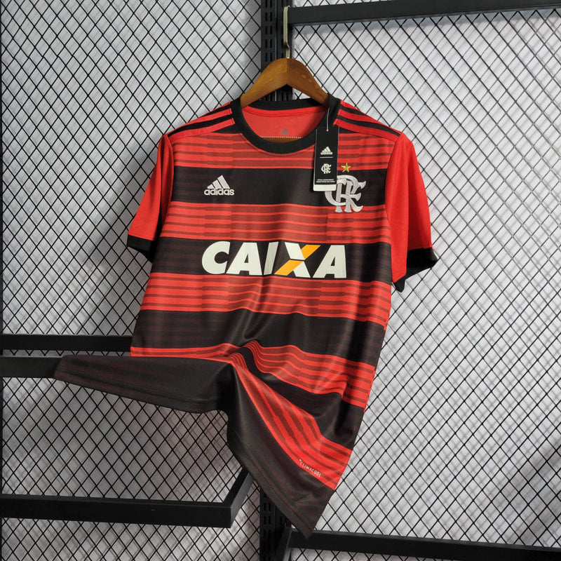 Camisa Flamengo Retrô 2018/2019 - Vermelha e Preta