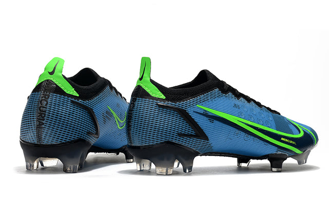 Chuteira Campo Nike Mercurial Vapor 14 Elite FG Azul/Verde - Low