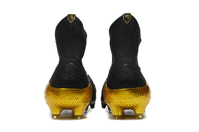 Chuteira Campo Adidas Predator Mutator + FG Black/Gold - Cano Alto