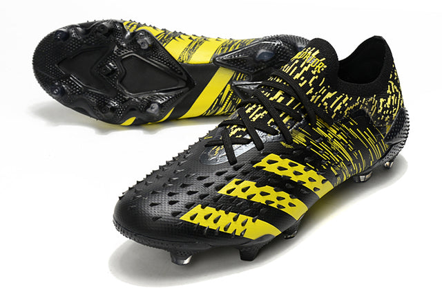 Chuteira Campo Adidas Predator Freak .1 Black/Yellow - Low