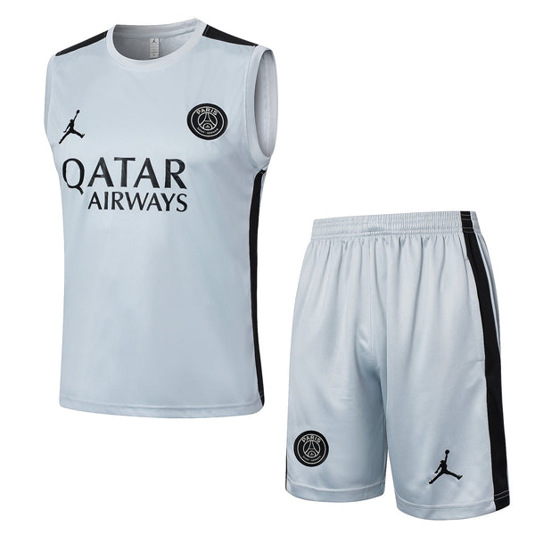 Kit Treino PSG 23/24 Nike - Branco e Preto - 23/24