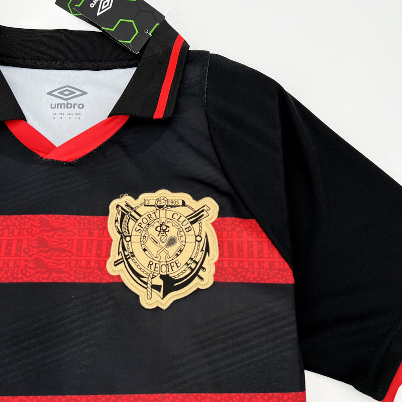 Camisa Sport I 24/25 - Umbro - Preto e Vermelho