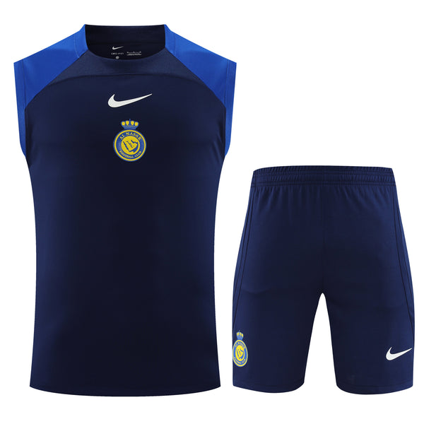 Kit Treino Al Nassar 23/24 Nike - Azul