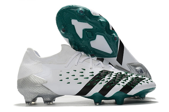 Chuteira Campo Adidas Predator Freak .1 White and Green - Low