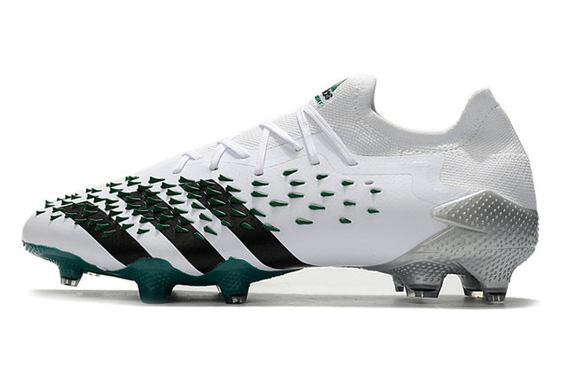 Chuteira Campo Adidas Predator Freak .1 White and Green - Low