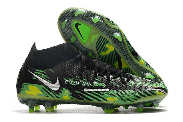 Chuteira Campo Nike Phantom GT2 Elite FG Green Turtle - Cano Alto