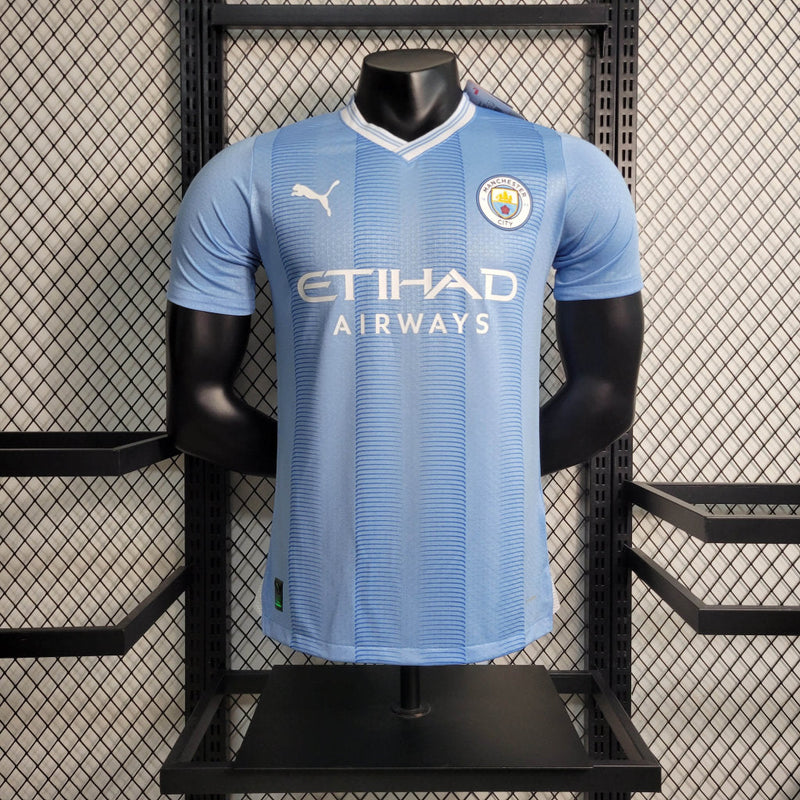 Camisa Manchester City I 23/24 - Azul - Puma - Masculino Jogador