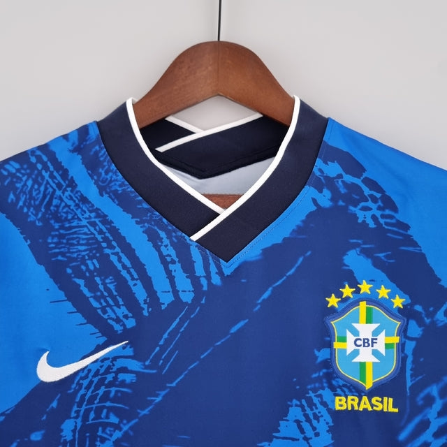 Camisa Seleção Brasil 2022 Nike - Azul - Conceito Azul Escuro