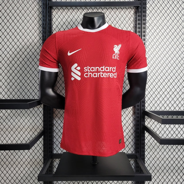 Camisa Liverpool I 23/24 - Vermelha - Nike - Masculino Jogador