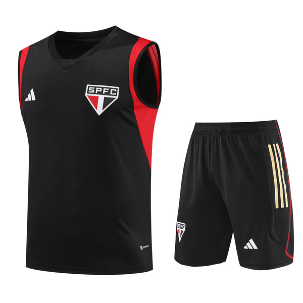 Kit Treino São Paulo 23/24 Adidas - Preto