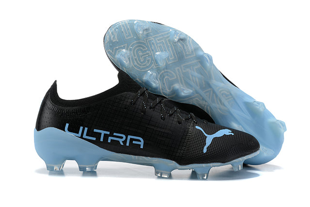 Chuteira Campo Puma Ultra FG Black/Blue