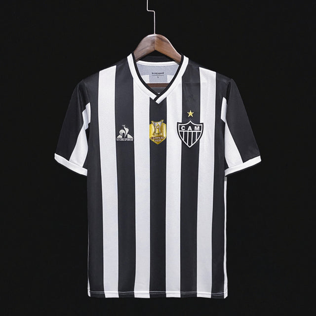 Camisa Atlético Mineiro I [Patch Campeão Brasileiro] 21/22 Le Coq - Preto e Branco