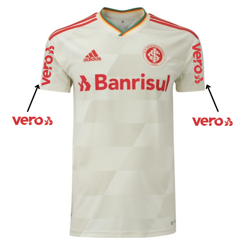 Camisa Internacional II [Com Patrocínio] 22/23 Adidas - Bege