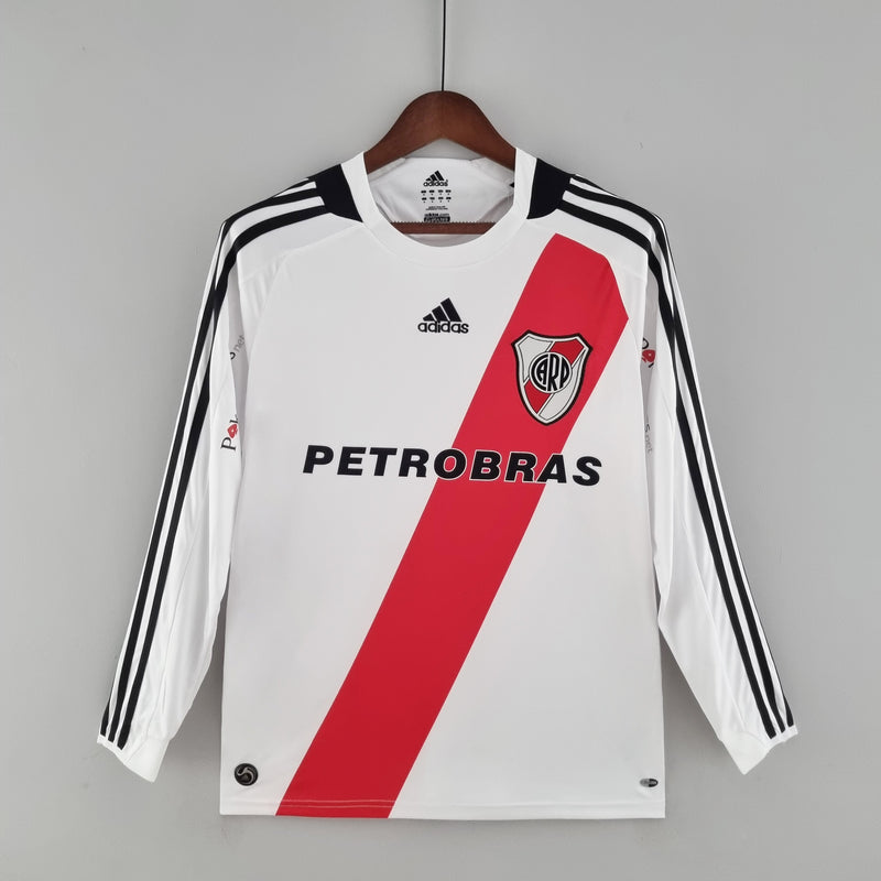 Camisa Manga Longa River Plate 09/10 Adidas - Branco