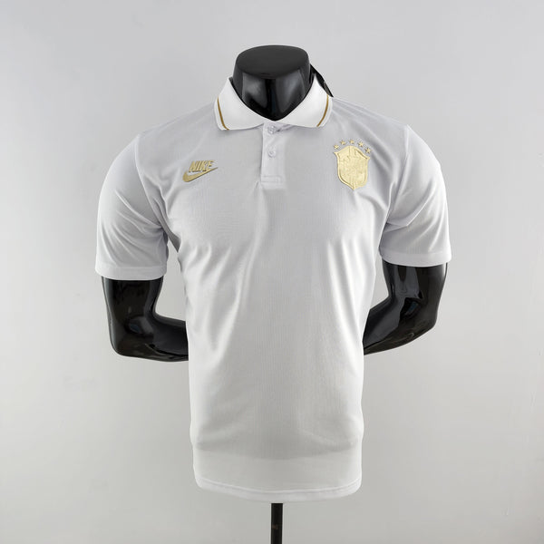 Camisa Polo Brasil Branca - Masculina