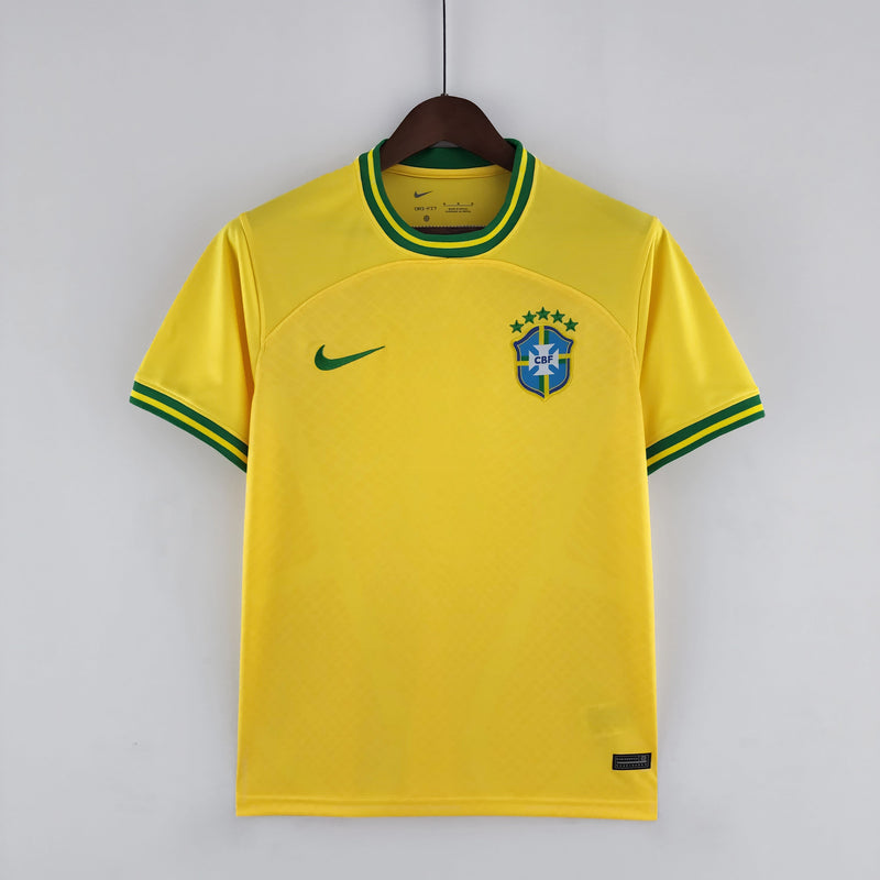 Camisa Seleção Brasil 2022 Nike - Amarela - Conceito Amarela