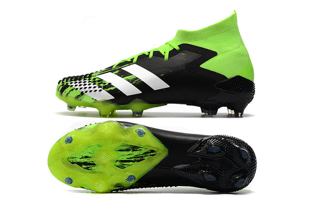 Chuteira Campo Adidas Predator Mutator .1 FG Black/Green - Cano Alto