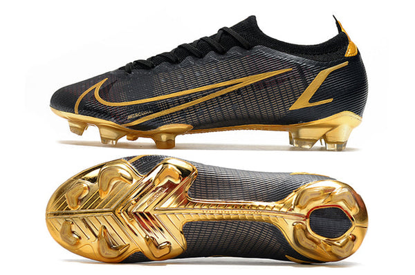 Chuteira Campo Nike Mercurial Vapor 14 Elite FG Black/Gold - Low