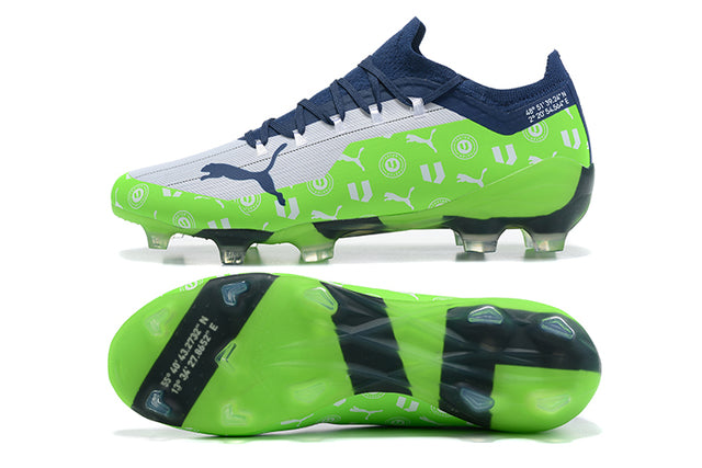 Chuteira Campo Puma Ultra FG White/Green