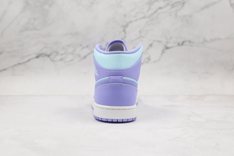 Jordan 1 Mid Purple Aqua