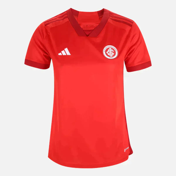 Camisa Feminina Internacional I 23/24 Adidas - Vermelha