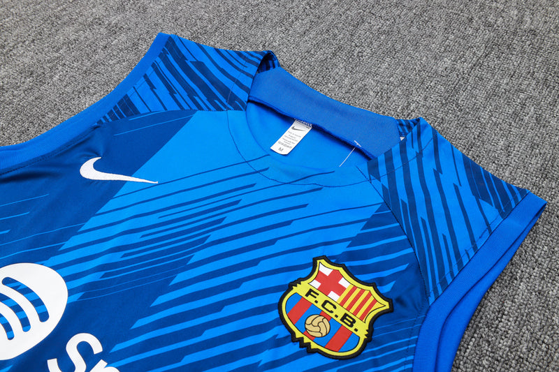 Kit Treino Barcelona 23/24 Nike - Azul