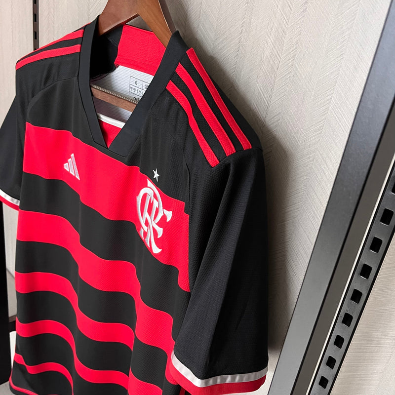 Camisa Flamengo I 24/25 - Adidas - Vermelho e Preto