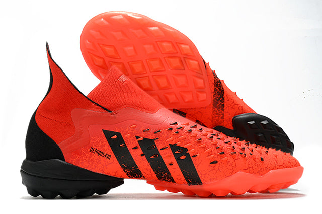 Chuteira Society Adidas Predator Freak+TF Red - Cano Alto