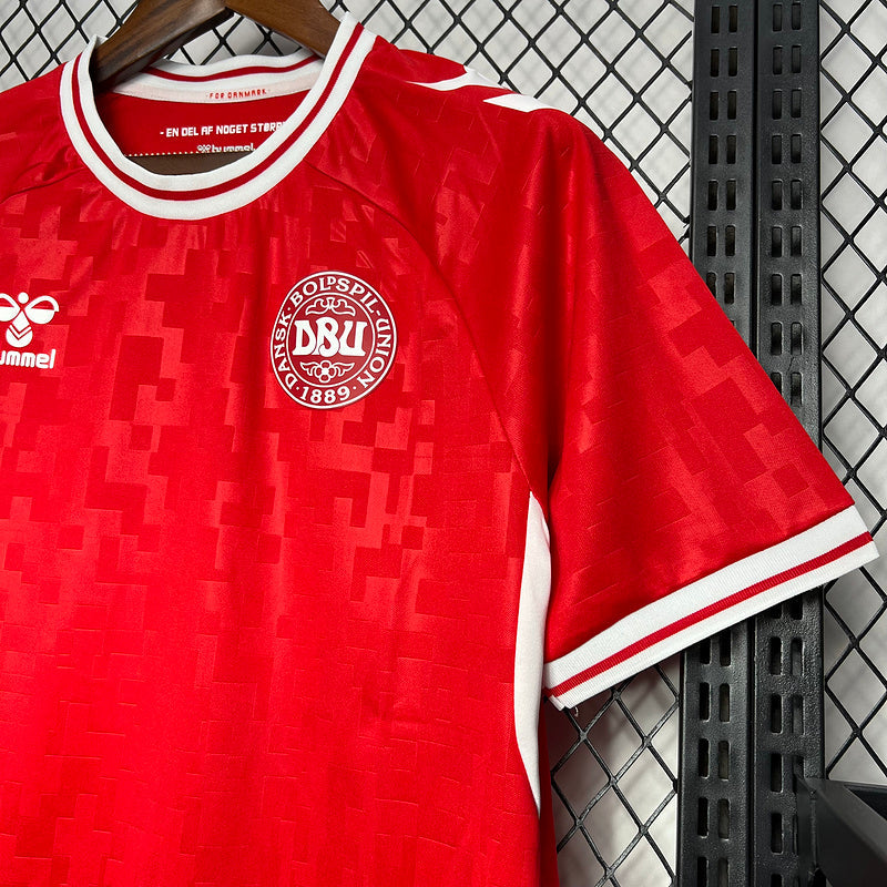 Camisa Seleção Dinamarca 24/25 - Home - Vermelha