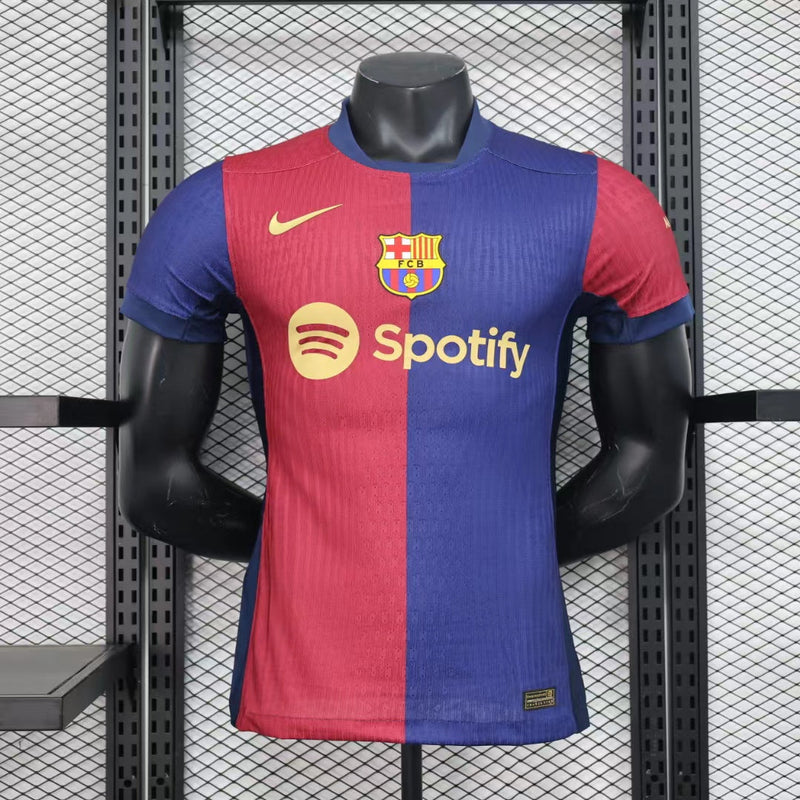 Camisa Barcelona I 24/25 Vermelha e Azul- Nike - Masculino Jogador