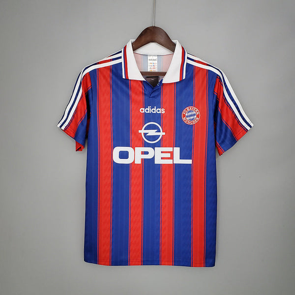 Camisa Bayern de Munique Retrô 1995/1997 Azul e Vermelha - Adidas