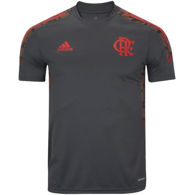 Camisa de Treino Flamengo 21/22 Adidas - Cinza