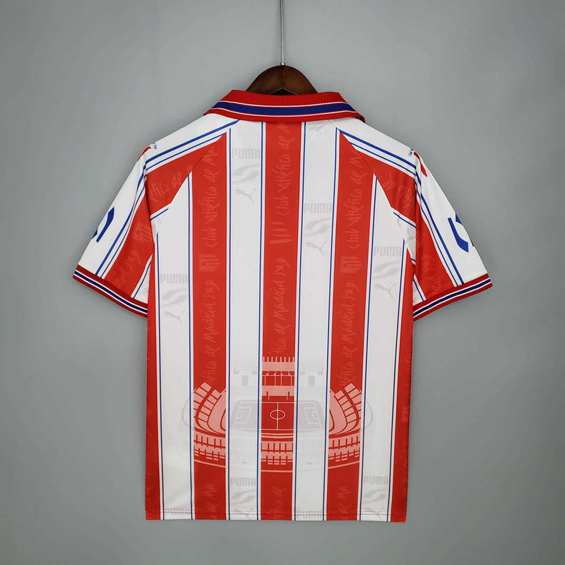 Camisa Atlético de Madrid Retrô 1996/1997 Branca e Vermelha - Puma