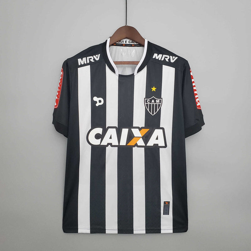 Camisa Atlético MG Retrô 20162017 Preta e Branca - Dry World