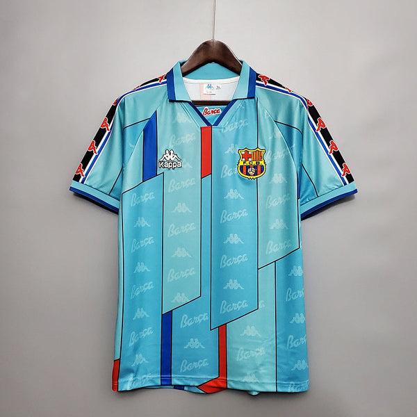 Camisa Barcelona Retrô 1996/1997 Azul Clara - Kappa