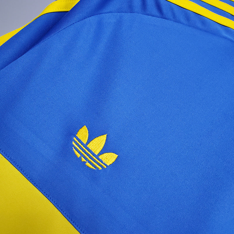 Camisa Boca Juniors Retrô 1981 Azul e Amarela - Adidas