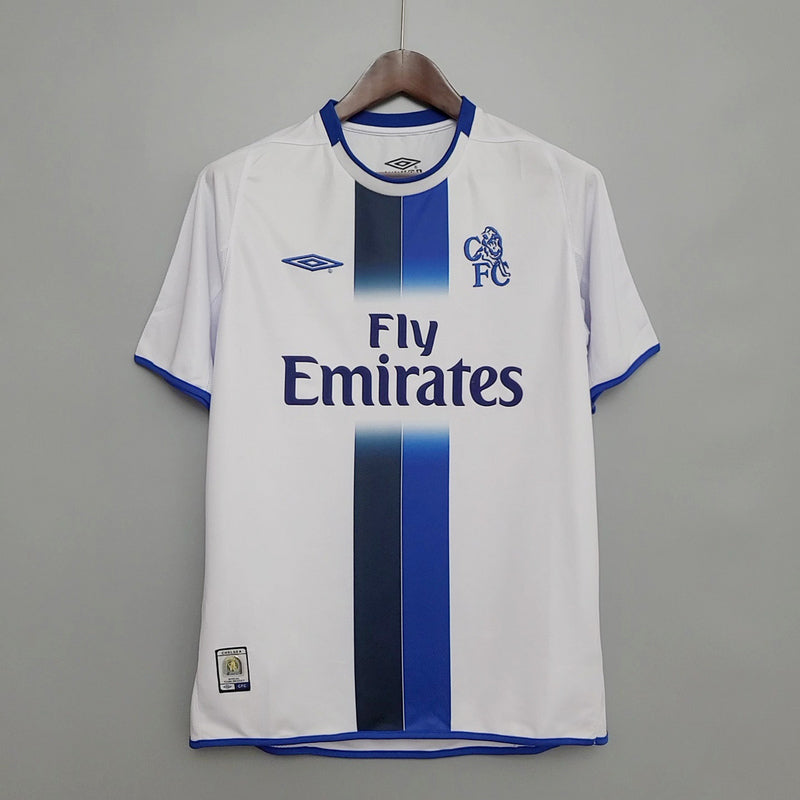 Camisa Chelsea Retrô 2003/2005 Azul e Branca - Umbro