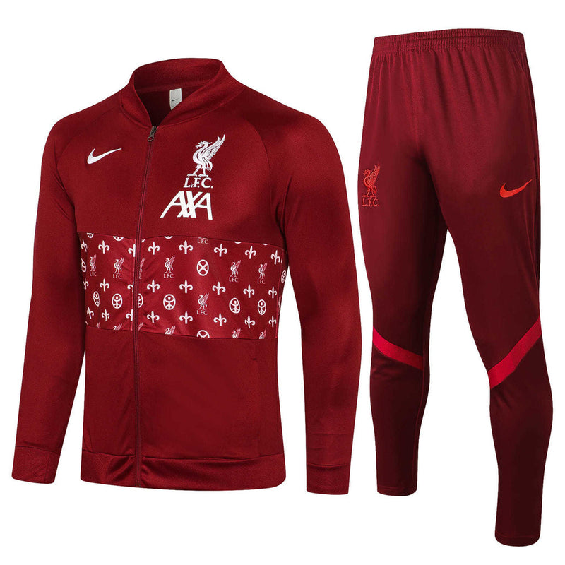 Conjunto Liverpool 21/22 Vermelho - Nike - Com Fecho