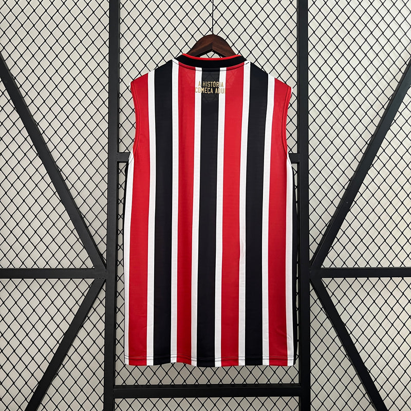 Camisa São Paulo Regata II 24/25 - Adidas - Vermelho com Preto